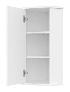 Подвесной шкаф Misty Лилия 34см угловой универсальный белый